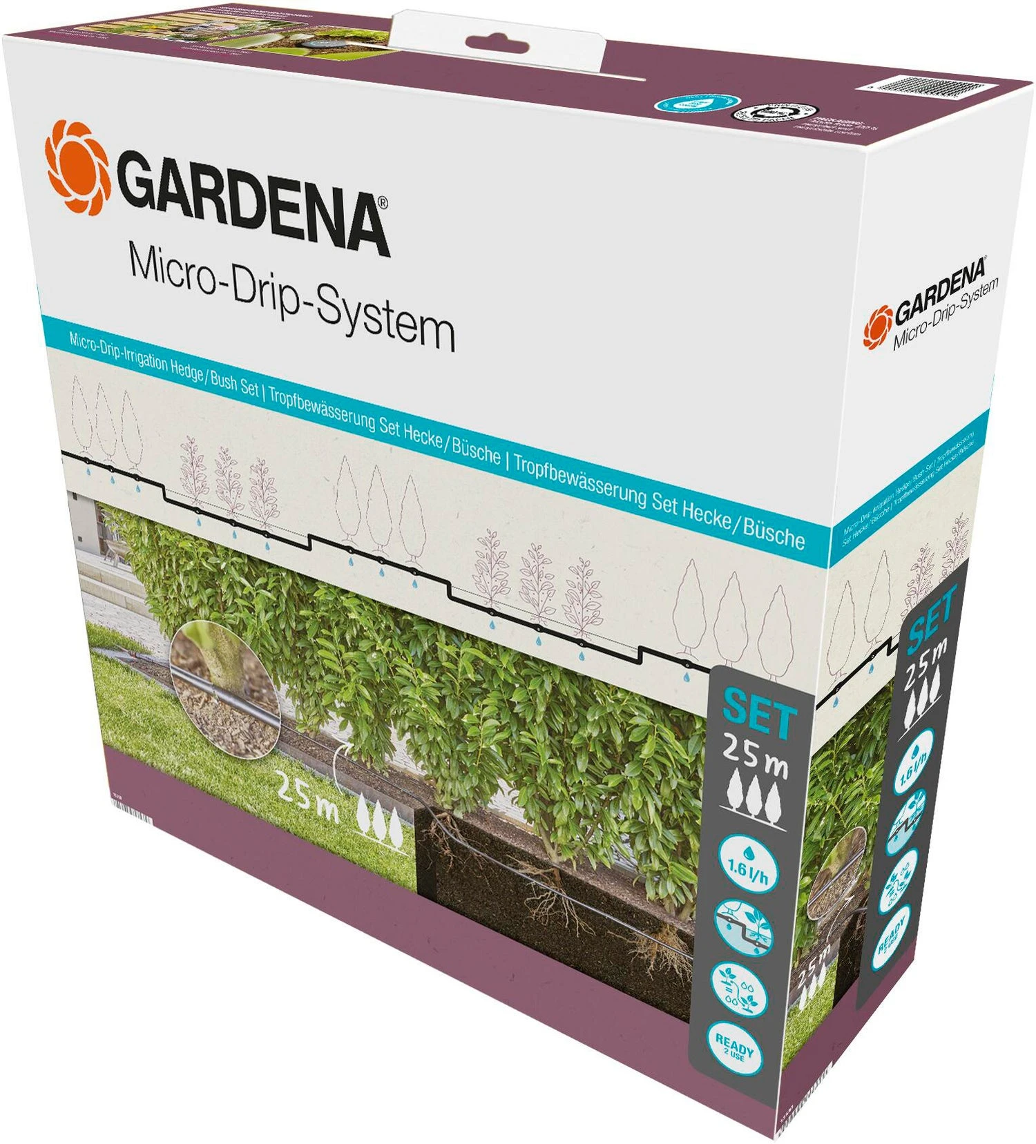 Gardena Micro Drip Systeem Druppelaar Startset Heggen En Struiken 25 M 2 Gardena Micro Drip Systeem Druppelaar Startset Heggen En Struiken 25 M - Afbeelding 2
